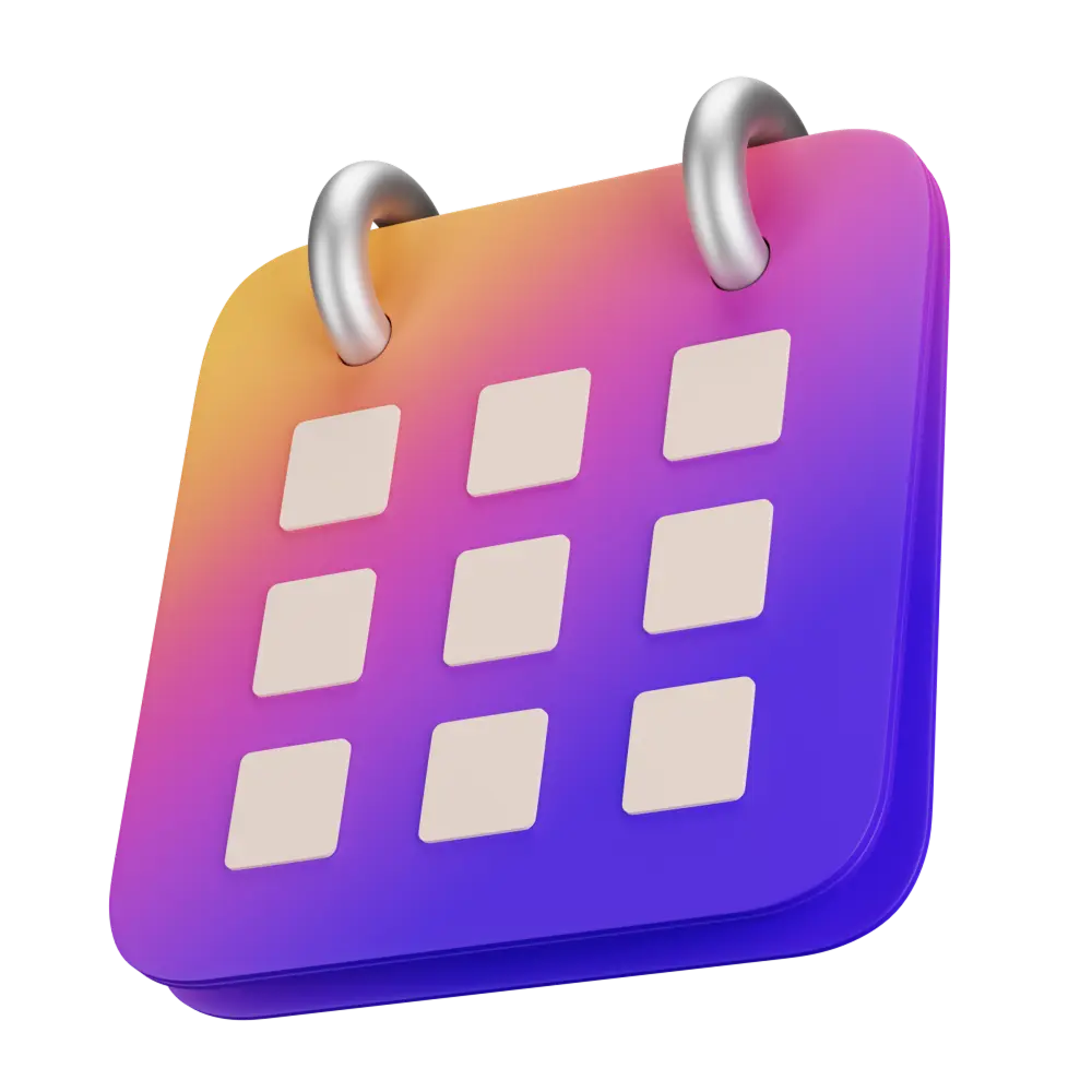 calender dynamic gradient