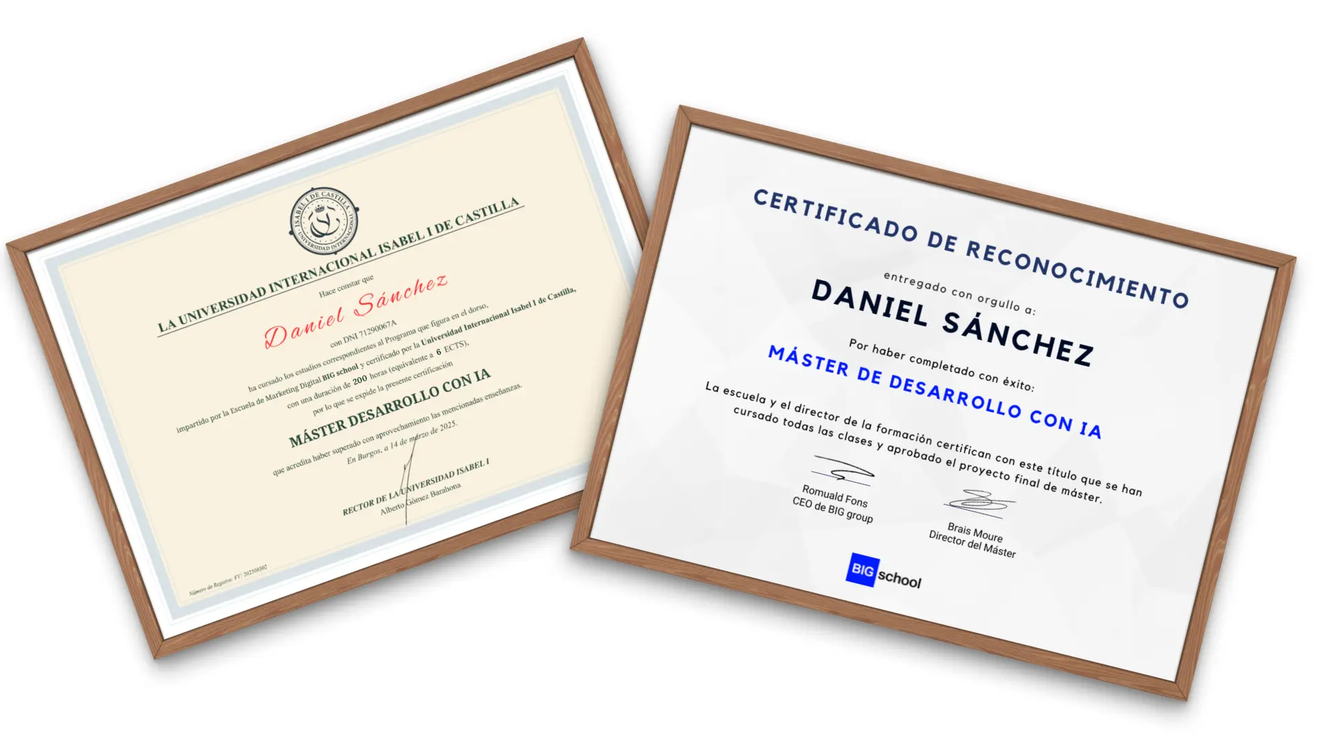 Diplomas DEV y M.Cervantes