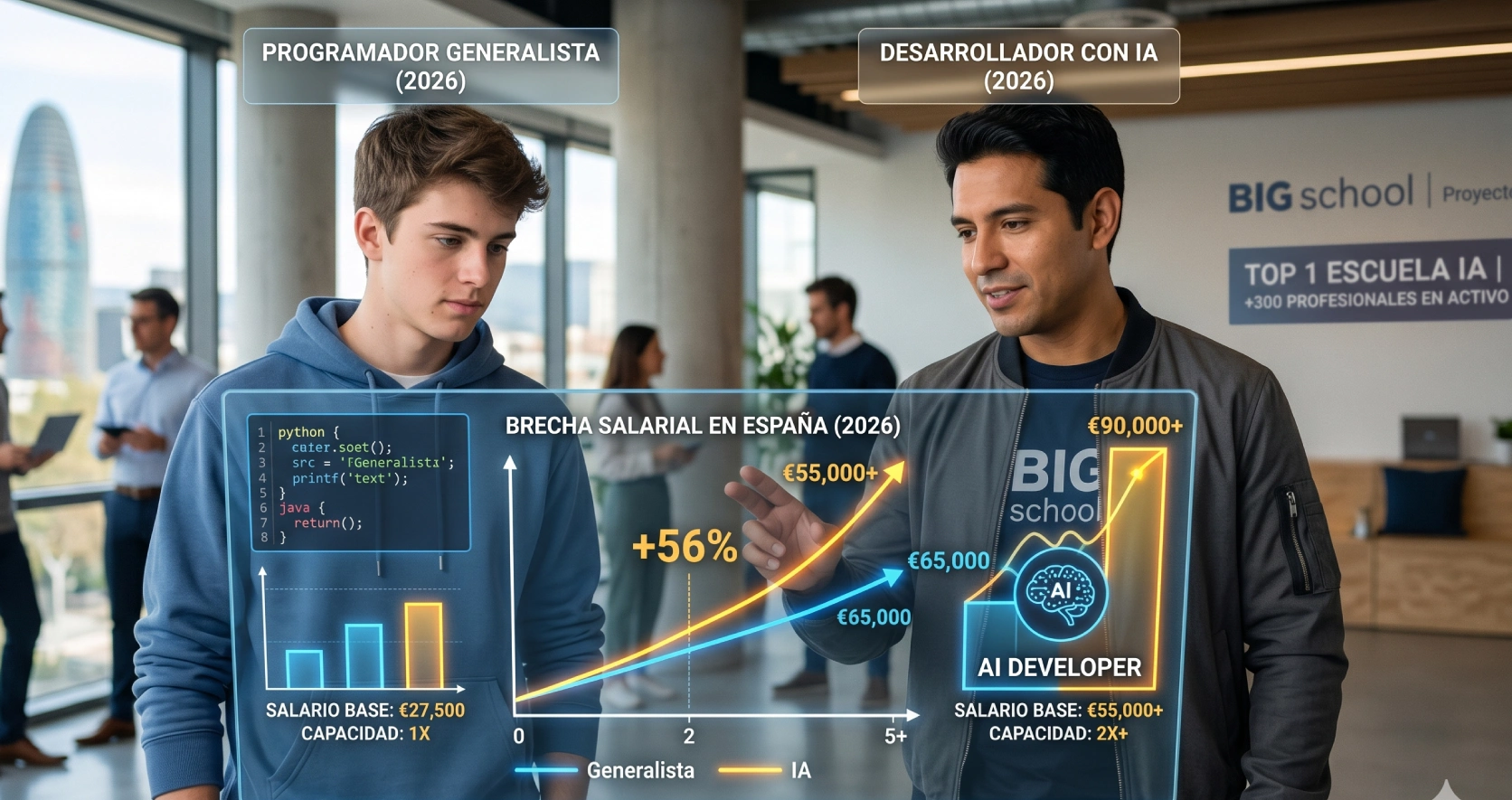 cuanto gana un programador en españa